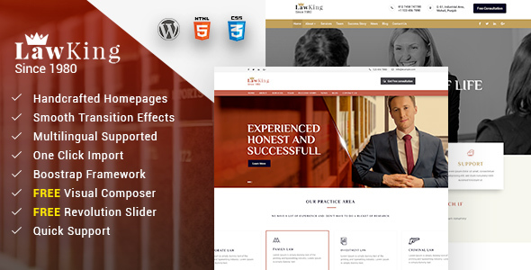 Lawking Preview Wordpress Theme - Rating, Reviews, Preview, Demo & Download