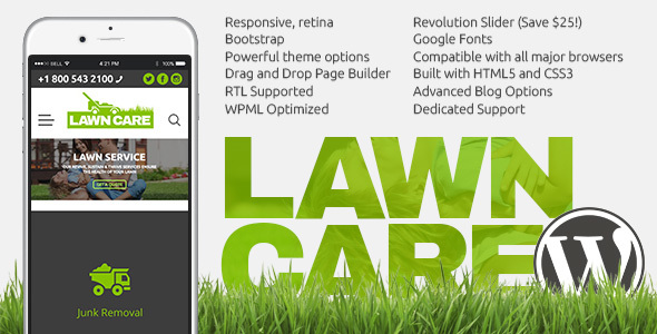 Lawn Care Preview Wordpress Theme - Rating, Reviews, Preview, Demo & Download