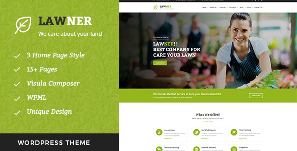 Lawner Preview Wordpress Theme - Rating, Reviews, Preview, Demo & Download