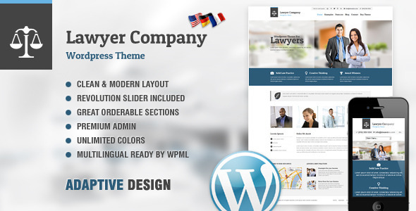 Lawyer Preview Wordpress Theme - Rating, Reviews, Preview, Demo & Download