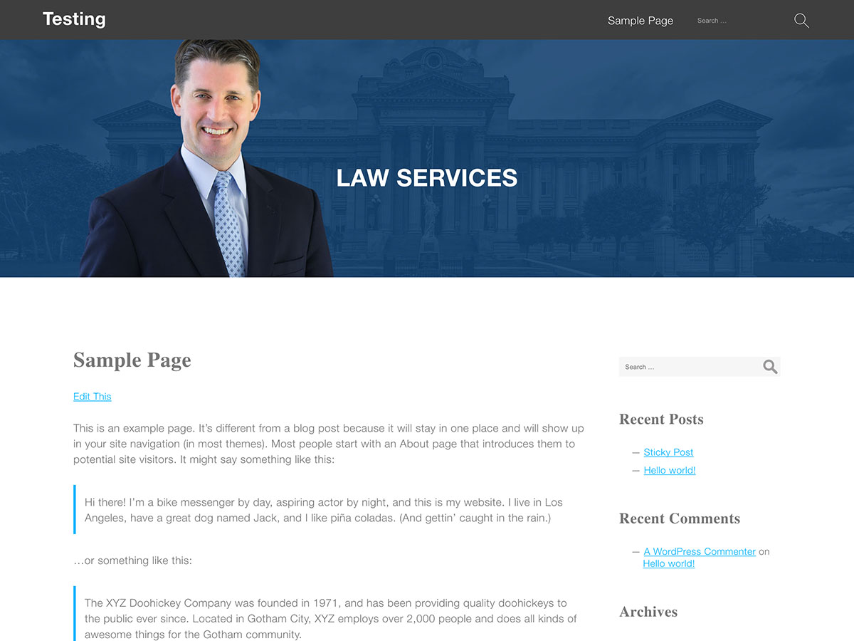 Lawyer WP Preview Wordpress Theme - Rating, Reviews, Preview, Demo & Download