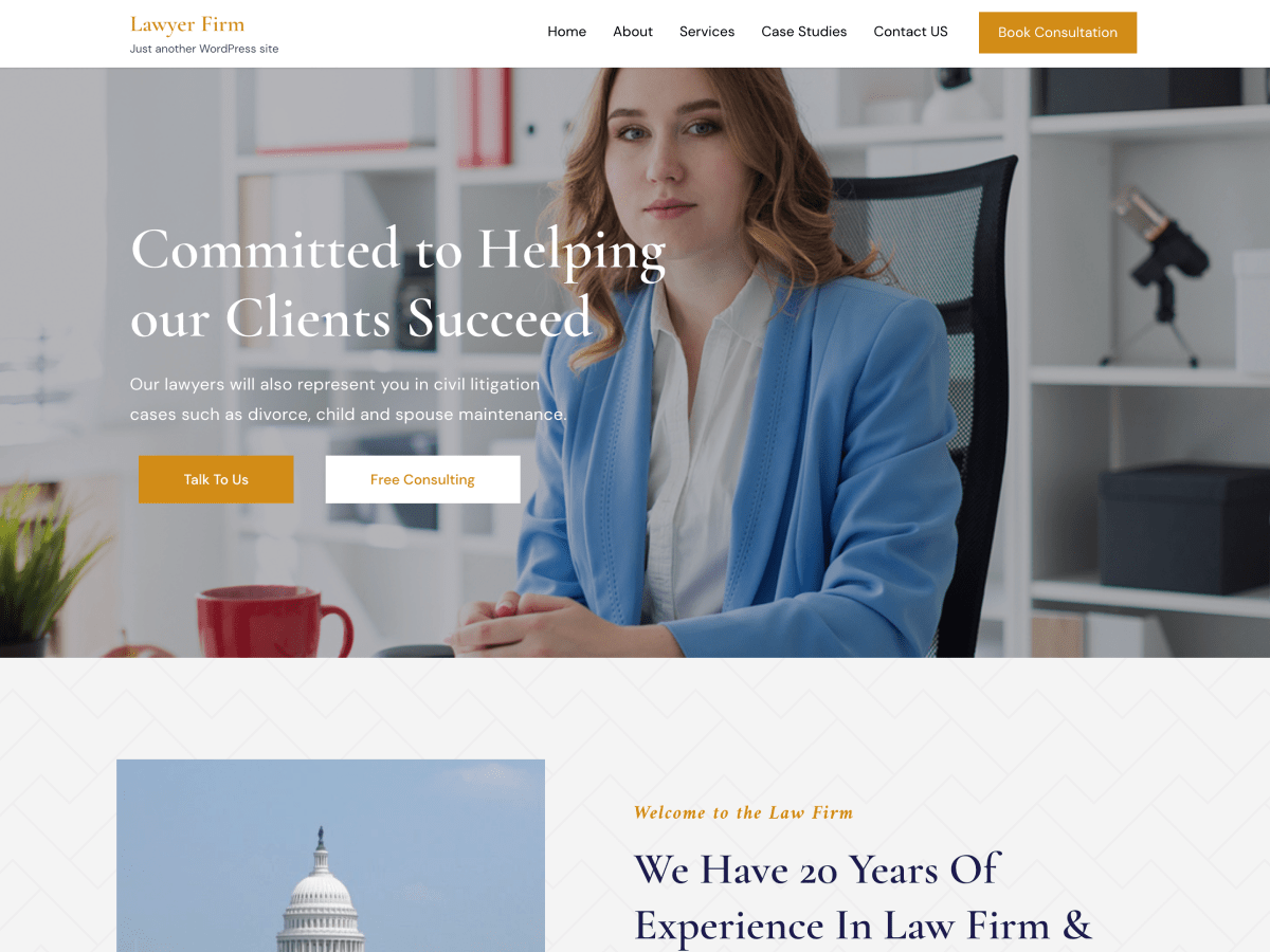 Lawyerfirm Preview Wordpress Theme - Rating, Reviews, Preview, Demo & Download