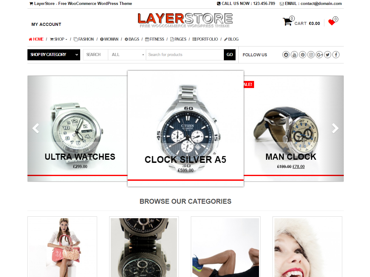 LayerStore Preview Wordpress Theme - Rating, Reviews, Preview, Demo & Download