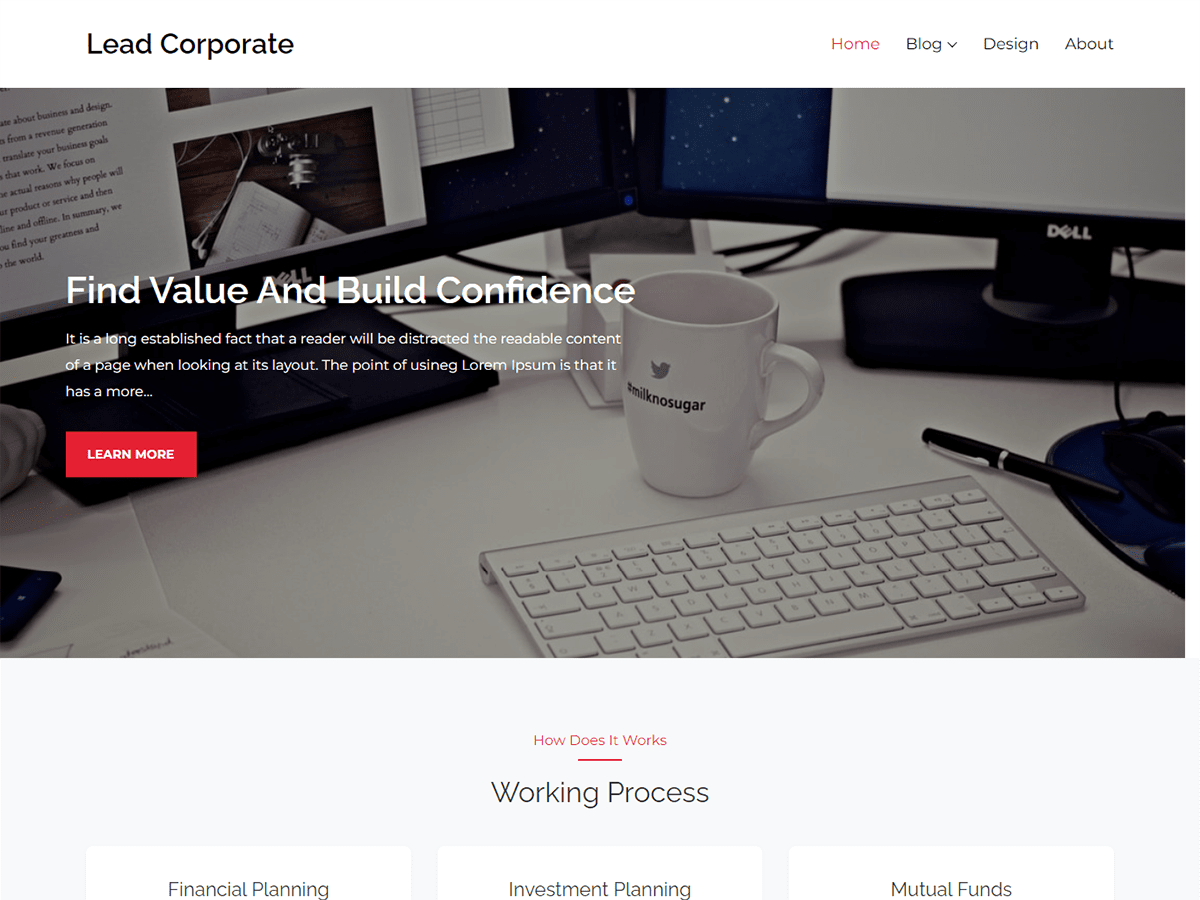 Lead Corporate Preview Wordpress Theme - Rating, Reviews, Preview, Demo & Download