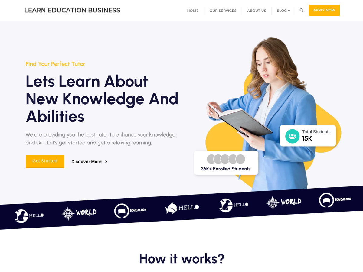 Learn Education Preview Wordpress Theme - Rating, Reviews, Preview, Demo & Download
