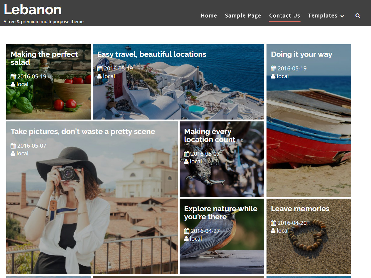 Lebanon Preview Wordpress Theme - Rating, Reviews, Preview, Demo & Download