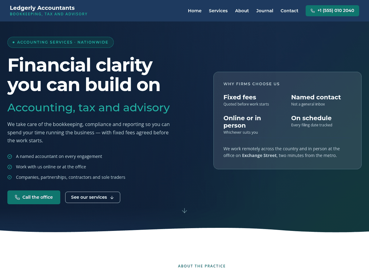 Ledgerly Preview Wordpress Theme - Rating, Reviews, Preview, Demo & Download