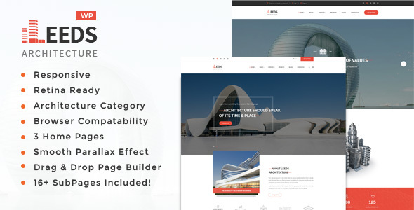 Leeds Preview Wordpress Theme - Rating, Reviews, Preview, Demo & Download