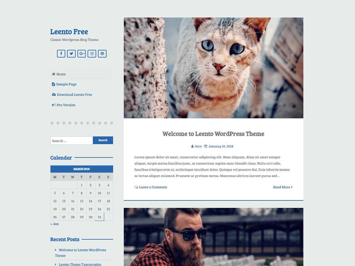 Leento Preview Wordpress Theme - Rating, Reviews, Preview, Demo & Download