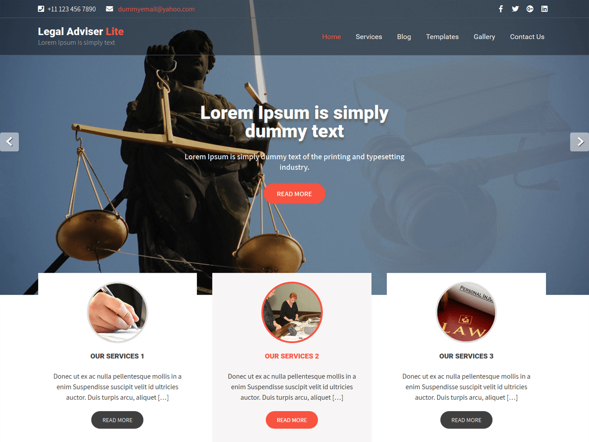 Legal Adviser Preview Wordpress Theme - Rating, Reviews, Preview, Demo & Download
