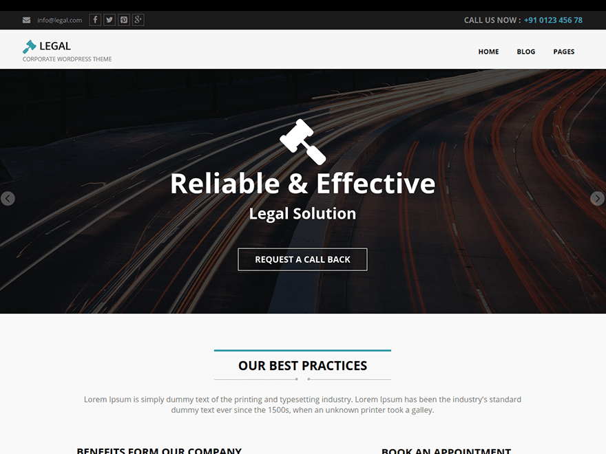 Legal Preview Wordpress Theme - Rating, Reviews, Preview, Demo & Download