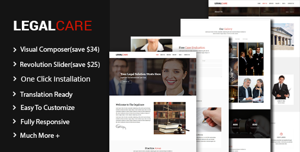 Legalcare Preview Wordpress Theme - Rating, Reviews, Preview, Demo & Download