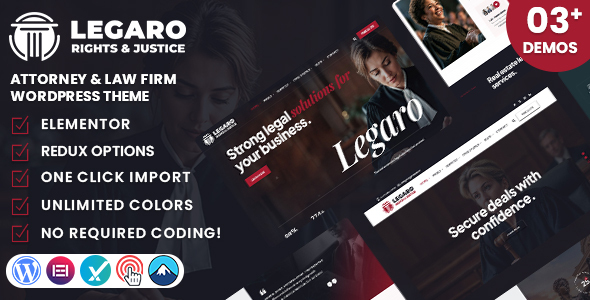 Legaro Preview Wordpress Theme - Rating, Reviews, Preview, Demo & Download