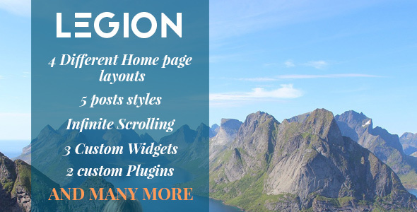 Legion Preview Wordpress Theme - Rating, Reviews, Preview, Demo & Download