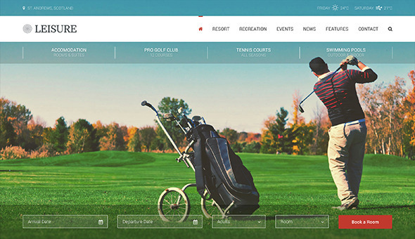 Leisure Preview Wordpress Theme - Rating, Reviews, Preview, Demo & Download