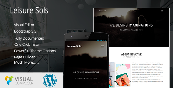Leisure Sols Preview Wordpress Theme - Rating, Reviews, Preview, Demo & Download