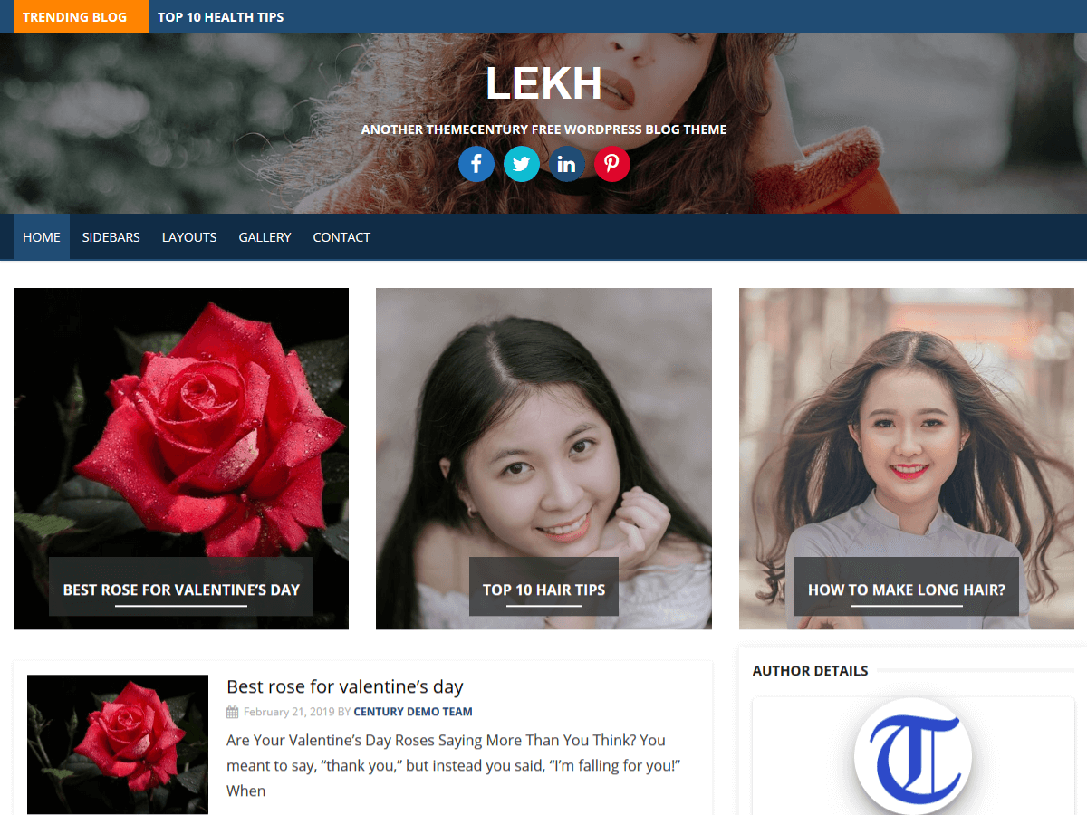 Lekh Preview Wordpress Theme - Rating, Reviews, Preview, Demo & Download