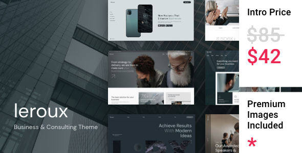 Leroux Preview Wordpress Theme - Rating, Reviews, Preview, Demo & Download