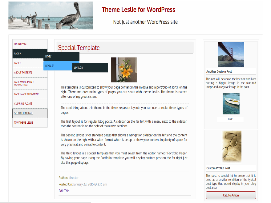Leslie Preview Wordpress Theme - Rating, Reviews, Preview, Demo & Download