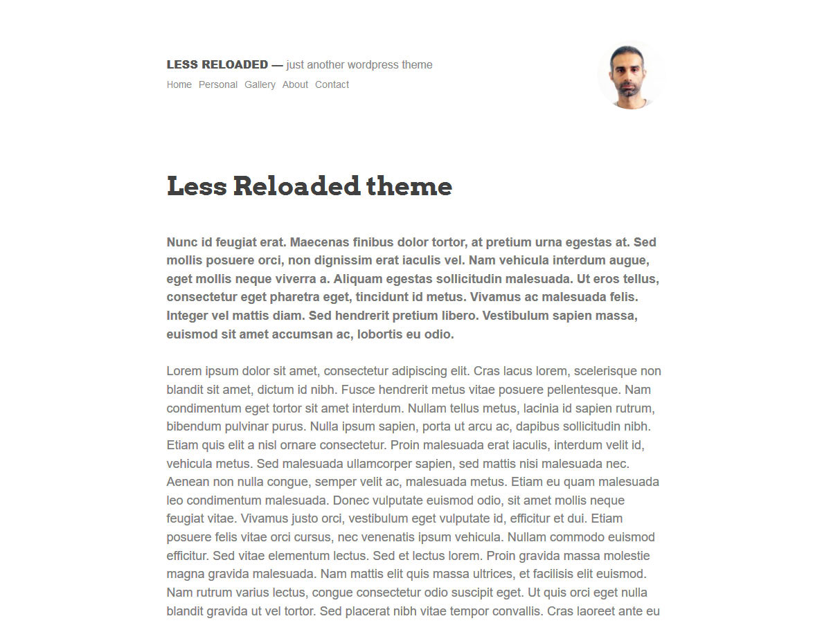 Less Reloaded Preview Wordpress Theme - Rating, Reviews, Preview, Demo & Download