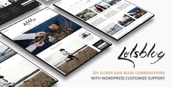 Lets Blog Preview Wordpress Theme - Rating, Reviews, Preview, Demo & Download