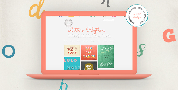 Letters Rhythm Preview Wordpress Theme - Rating, Reviews, Preview, Demo & Download