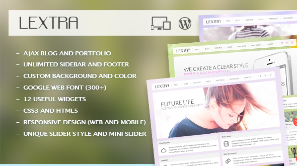 Lextra Preview Wordpress Theme - Rating, Reviews, Preview, Demo & Download
