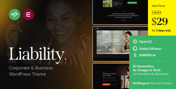 Liability Preview Wordpress Theme - Rating, Reviews, Preview, Demo & Download