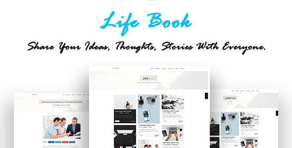 Life Book Preview Wordpress Theme - Rating, Reviews, Preview, Demo & Download