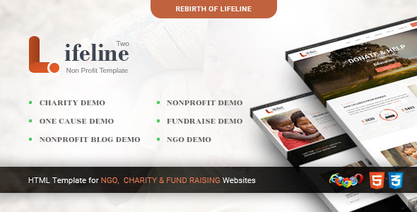 Lifeline 2 Preview Wordpress Theme - Rating, Reviews, Preview, Demo & Download