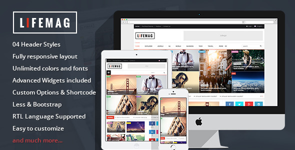 LifeMag Preview Wordpress Theme - Rating, Reviews, Preview, Demo & Download
