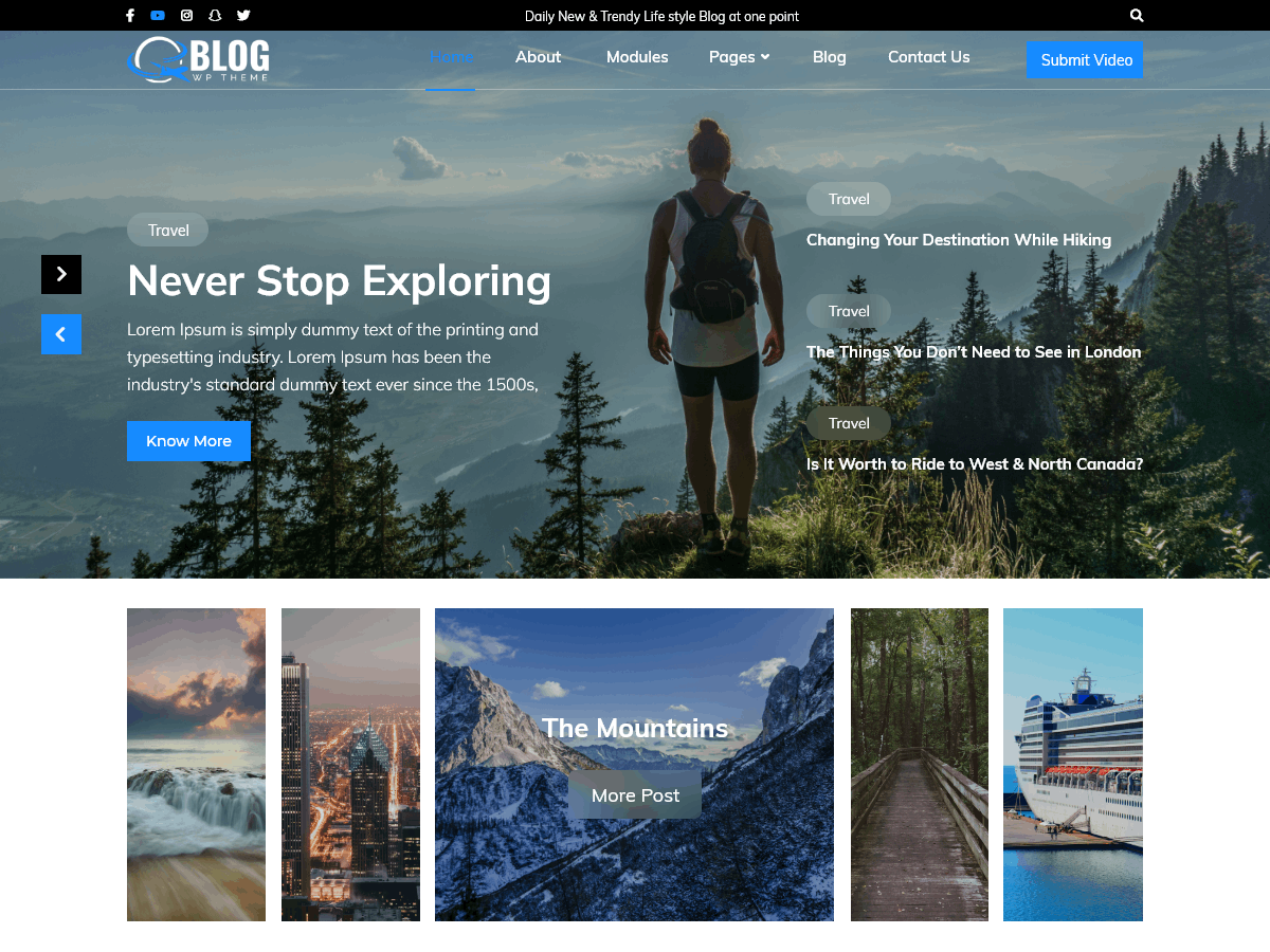 Lifestyle Blogger Preview Wordpress Theme - Rating, Reviews, Preview, Demo & Download