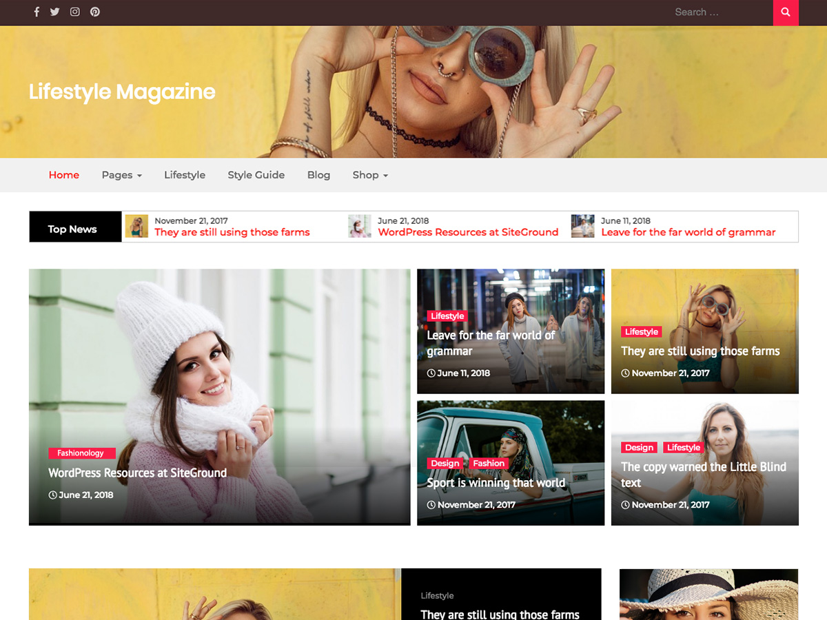 Lifestyle Magazine Preview Wordpress Theme - Rating, Reviews, Preview, Demo & Download