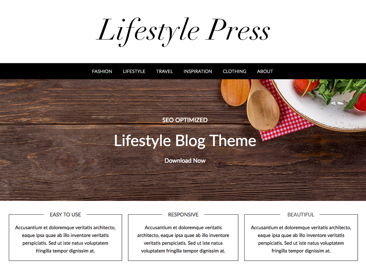Lifestylepress Preview Wordpress Theme - Rating, Reviews, Preview, Demo & Download