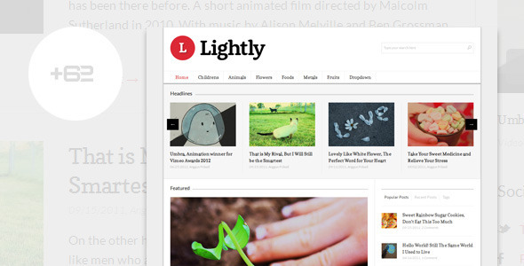 Lightly Preview Wordpress Theme - Rating, Reviews, Preview, Demo & Download