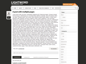 LightWord Preview Wordpress Theme - Rating, Reviews, Preview, Demo & Download