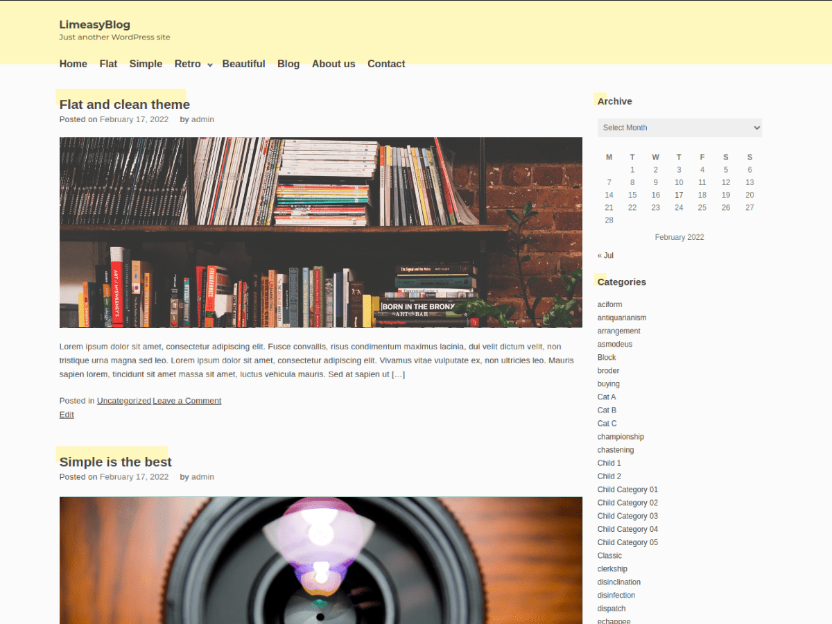 LimeasyBlog Preview Wordpress Theme - Rating, Reviews, Preview, Demo & Download