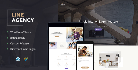 Line Agency Preview Wordpress Theme - Rating, Reviews, Preview, Demo & Download