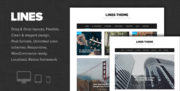 Lines Preview Wordpress Theme - Rating, Reviews, Preview, Demo & Download