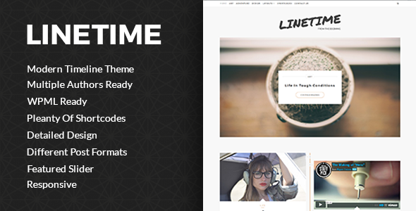 LineTime Preview Wordpress Theme - Rating, Reviews, Preview, Demo & Download