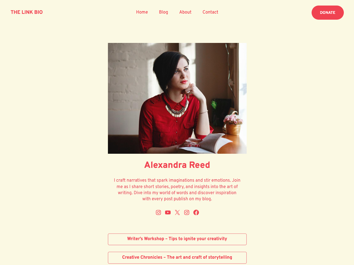 LinkBio Preview Wordpress Theme - Rating, Reviews, Preview, Demo & Download