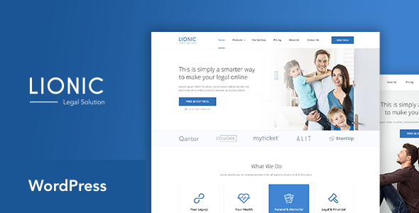 Lionic Preview Wordpress Theme - Rating, Reviews, Preview, Demo & Download