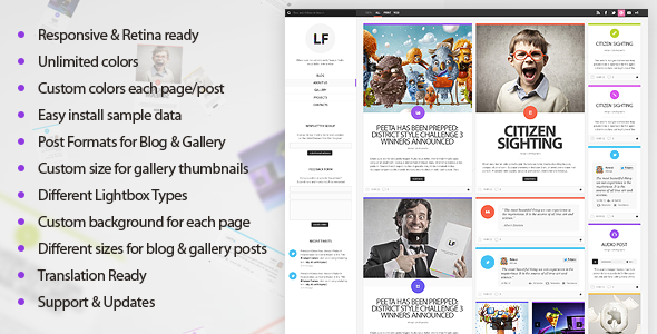 LiquidFolio Preview Wordpress Theme - Rating, Reviews, Preview, Demo & Download