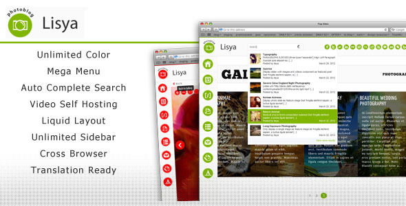 Lisya Portfolio Preview Wordpress Theme - Rating, Reviews, Preview, Demo & Download