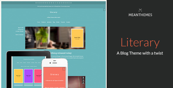 Literary Preview Wordpress Theme - Rating, Reviews, Preview, Demo & Download