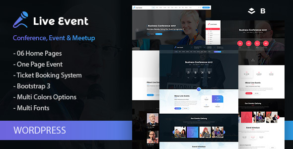 Liveevent Preview Wordpress Theme - Rating, Reviews, Preview, Demo & Download