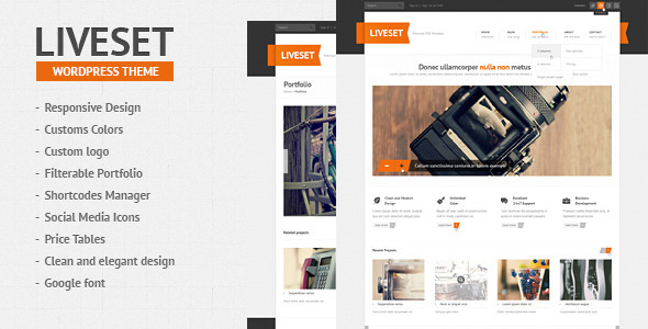 Liveset Preview Wordpress Theme - Rating, Reviews, Preview, Demo & Download