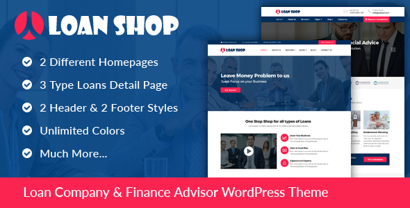 LoanShop Preview Wordpress Theme - Rating, Reviews, Preview, Demo & Download