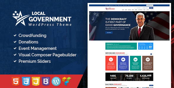 Local Government Preview Wordpress Theme - Rating, Reviews, Preview, Demo & Download