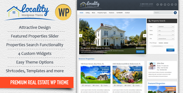 Locality Preview Wordpress Theme - Rating, Reviews, Preview, Demo & Download